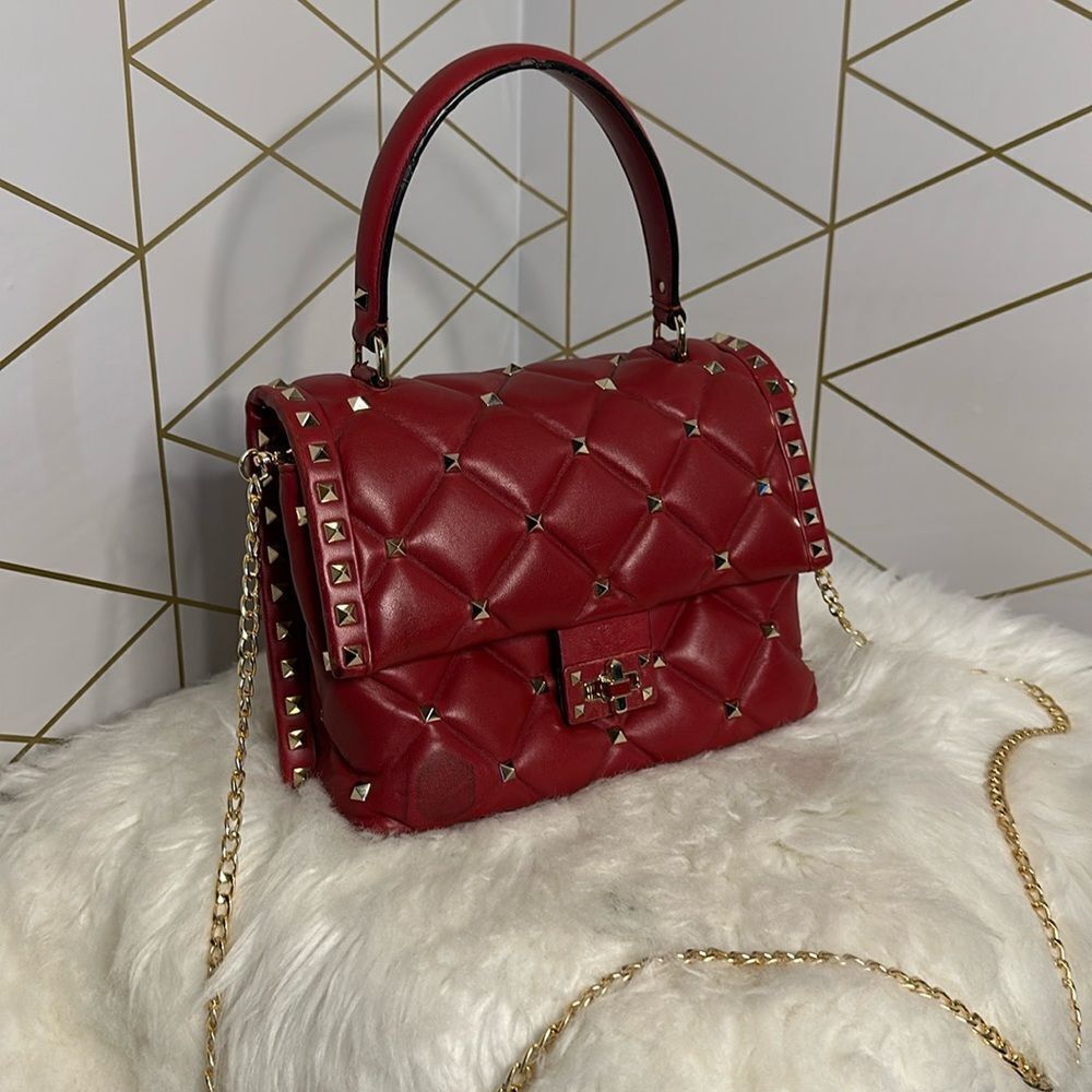 💯 Authentic Valentino Candy Handbag Shoulder Bag Red🍀 - Picture 4 of 16